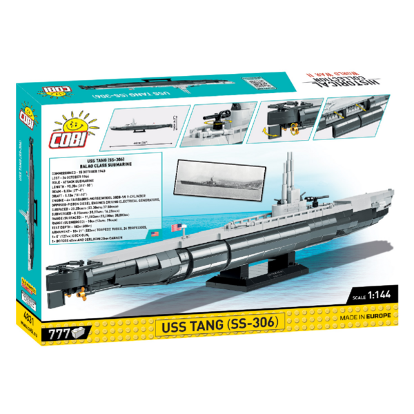 Конструктор Cobi Підводний човен Танг SS-306, 777 деталей (COBI-4831) - Pampik - 2