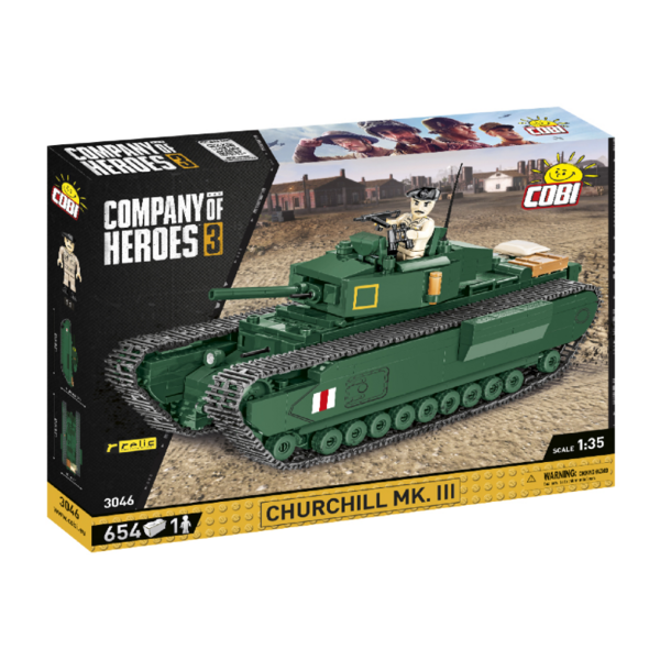 Конструктор Cobi Company of Heroes 3 Танк Mk III Черчилль, 654 деталей (COBI-3046) - Pampik