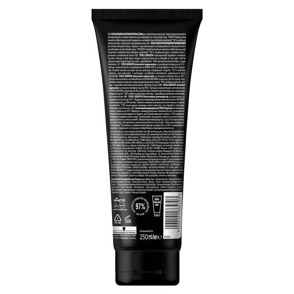 Інтенсивний кондиціонер Syoss Keratin для ламкого волосся, 250 мл - Pampik - 2