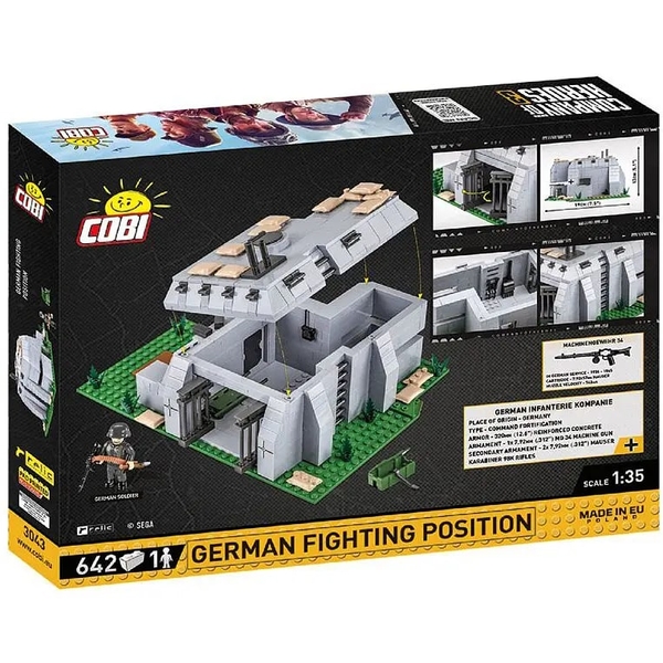 Конструктор Cobi Company of Heroes 3 Німецький дот, 642 деталей (COBI-3043) - Pampik - 2