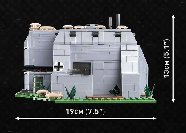 Конструктор Cobi Company of Heroes 3 Німецький дот, 642 деталей (COBI-3043) - Pampik - 10