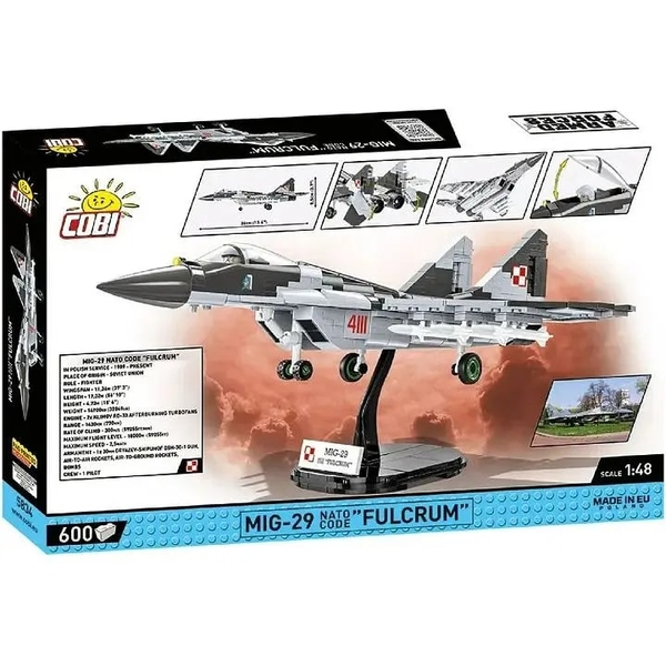 Конструктор Cobi Літак МіГ-29 Fulcrum, 600 деталей (COBI-5834) - Pampik - 2