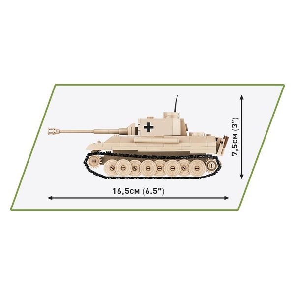 Конструктор Cobi Друга Світова Війна Танк Panzer V Пантера, 298 деталей (COBI-2713) - Pampik - 5