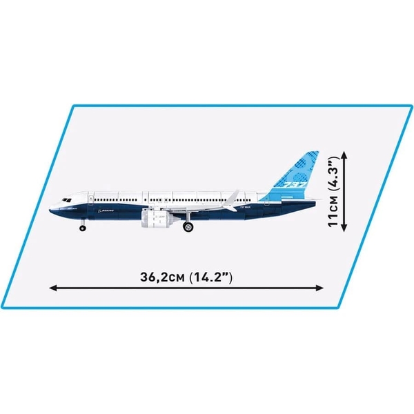 Конструктор Cobi Боінг 737-8, масштаб 1:110, 340 деталей (COBI-26608) - Pampik - 8