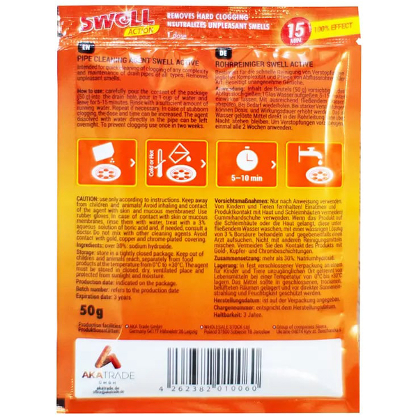 Средство для прочистки труб Swell, в гранулах, 50 г - Pampik - 2