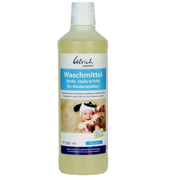 Рідкий органічний засіб для прання Ulrich Naturlich для дитячих речей, вовни та шовку, 500 мл - Pampik