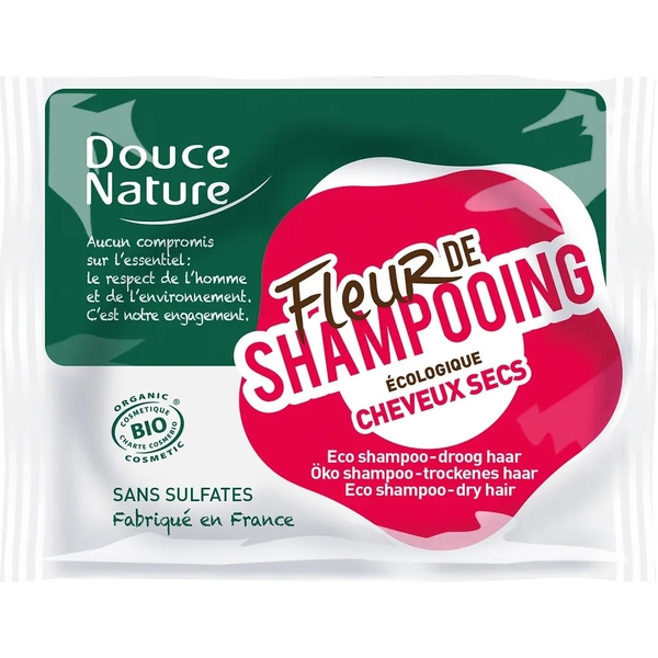 Шампунь Douce Nature Fleur de Shampoo для сухого волосся, 85 г - Pampik