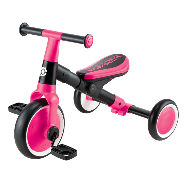 Велосипед дитячий Globber Learning Trike 2в1, фуксія (735-110) - Pampik
