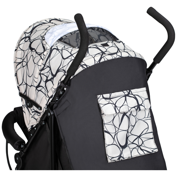 Прогулянкова коляска-тростина FreeON Simple Black-White, чорний з білим (48549) - Pampik - 5