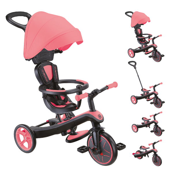 Велосипед детский Globber Explorer Trike 4в1, розовый (634-110) - Pampik - 2