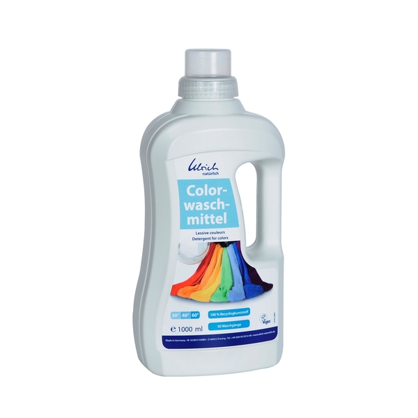 Рідкий органічний засіб для прання Ulrich Naturlich Color для кольорових речей, 1 л - Pampik