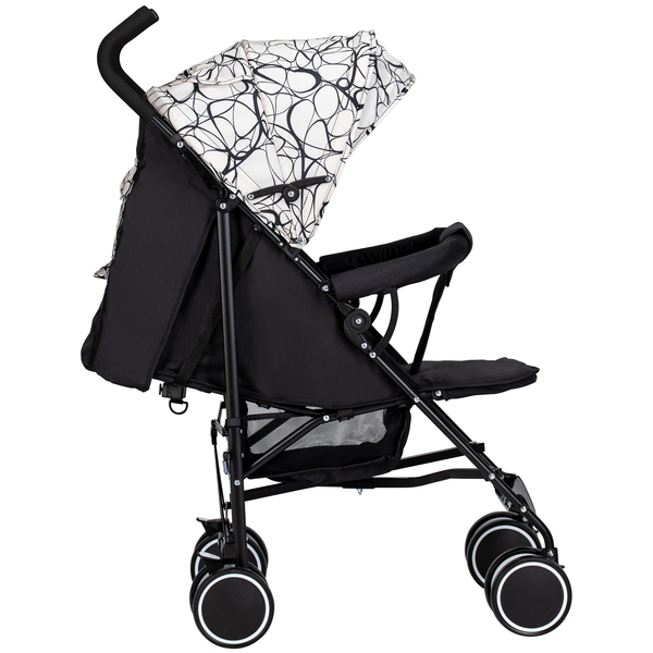 Прогулянкова коляска-тростина FreeON Simple Black-White, чорний з білим (48549) - Pampik - 2