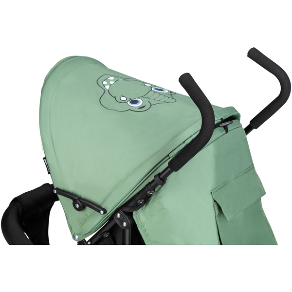 Прогулочная коляска-трость FreeON Simple Black-Green, черный с зеленым (48563) - Pampik - 6