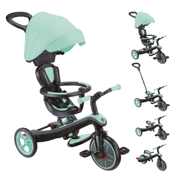 Велосипед детский Globber Explorer Trike 4в1, мятный (634-206) - Pampik - 2
