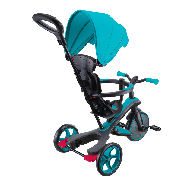Велосипед детский Globber Explorer Trike 4в1, бирюзовый (634-105) - Pampik - 4