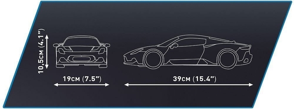 Конструктор Cobi Мазерати MC20, масштаб 1:12, 2269 деталей (COBI-24335) - Pampik - 6