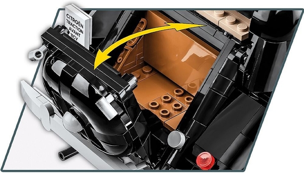 Конструктор Cobi Citroen Traction Avant 11CV, масштаб 1:12, 1900 деталей (COBI-24337) - Pampik - 8