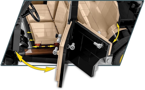 Конструктор Cobi Citroen Traction Avant 11CV, масштаб 1:12, 1900 деталей (COBI-24337) - Pampik - 7