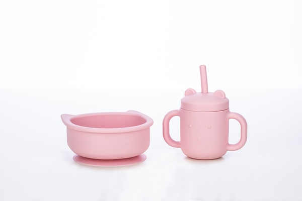 Силіконова миска дитяча FreeOn Kitty, рожевий (46330) - Pampik - 3