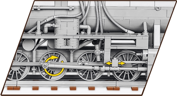 Конструктор Cobi Локомотив Kriegslokomotive Class 52, масштаб 1:35, 2476 деталей (COBI-6281) - Pampik - 6