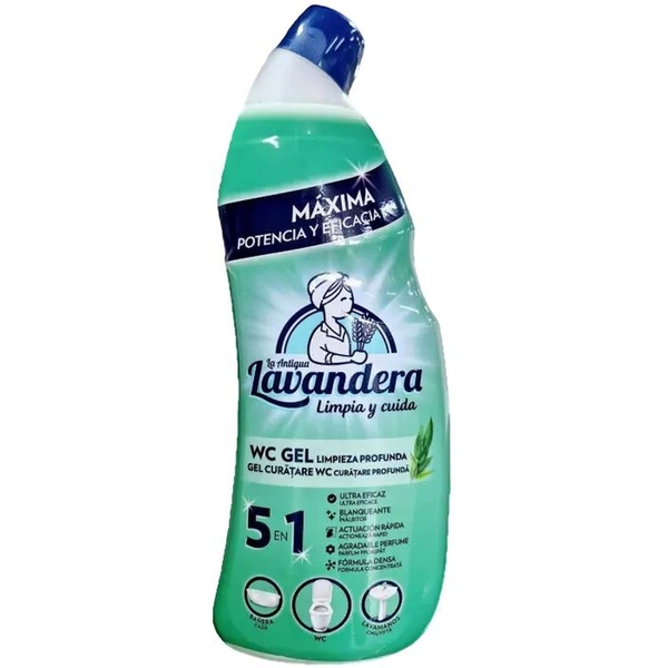 Гель для очищення унітаза та раковини Lavandera з ароматом свіжості, 1 л - Pampik