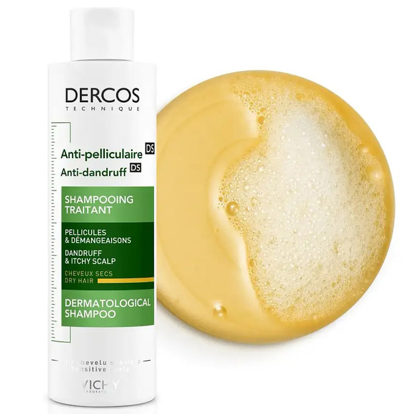 Шампунь Vichy Dercos против перхоти для сухих волос, 200 мл (M0362921) - Pampik - 3