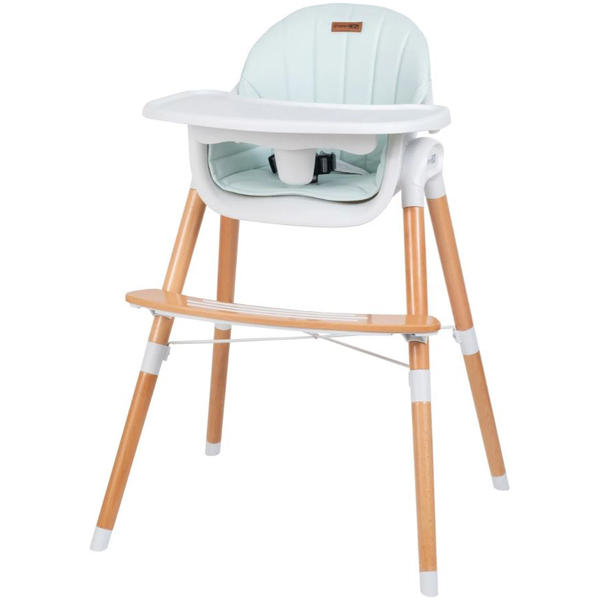 Стільчик для годування FreeON TIN White-Mint, білий з м'ятним (38237) - Pampik