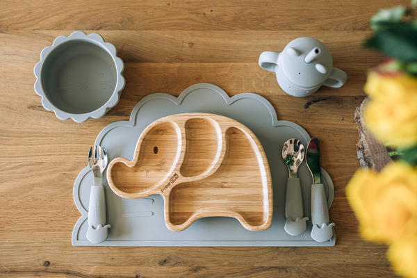 Силиконовый коврик для кормления FreeOn Lion, серый (46378) - Pampik - 4