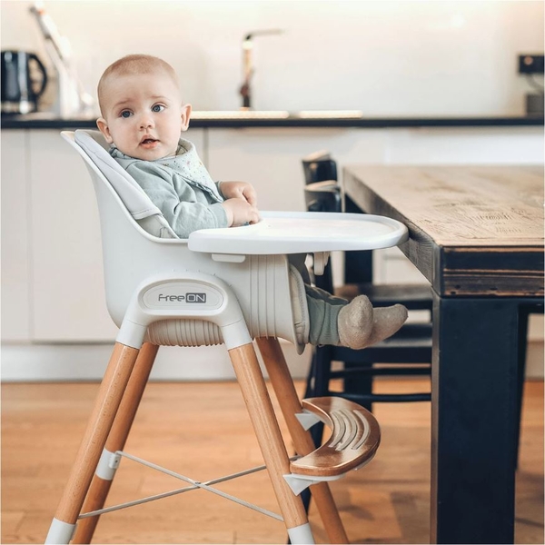 Стільчик для годування FreeON TIN White-Mint, білий з м'ятним (38237) - Pampik - 6