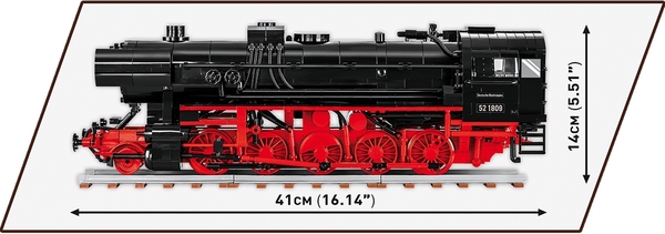 Конструктор Cobi Локомотив DR BR Class 52, масштаб 1:35, 1723 детали (COBI-6283) - Pampik - 11