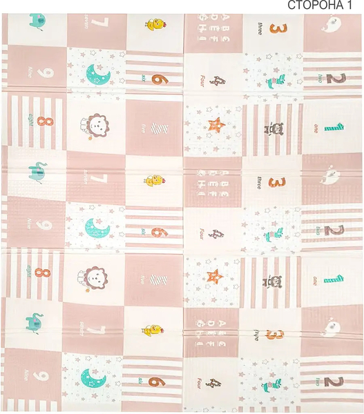 Дитячий складний килимок Poppet Клітинки-цікавості та Крутий маршрут двосторонній, 200х180x1 см (PP036-200) - Pampik - 3