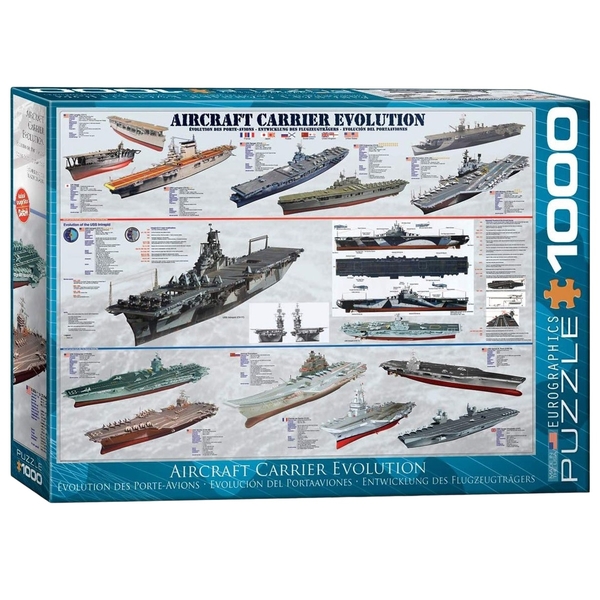 Пазл EuroGraphics Історія авіаносців, 1000 елементів (6000-0129) - Pampik