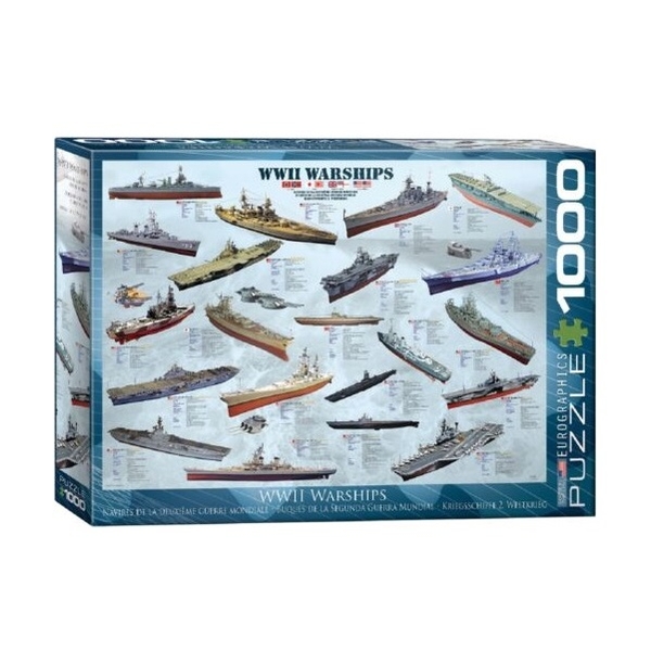 Пазл EuroGraphics Кораблі 2-ї Світової війни, 1000 елементів (6000-0133) - Pampik