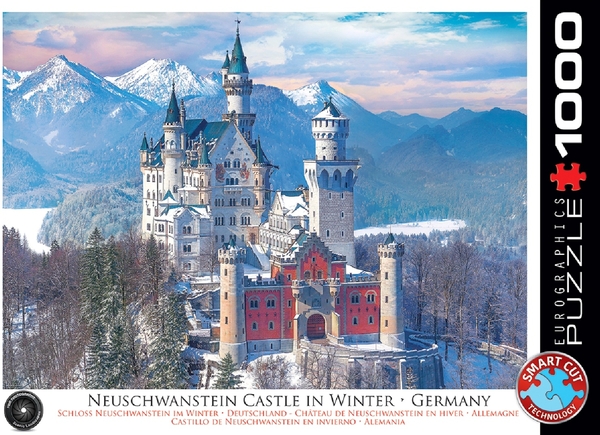 Пазл EuroGraphics Нойшванштайн взимку, 1000 елементів (6000-5419) - Pampik - 2