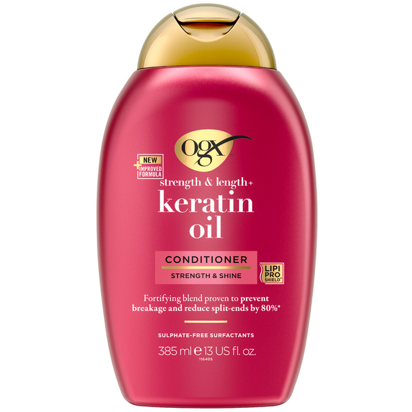 Кондиціонер для волосся OGX Keratin Oil проти ламкості з кератиновою олією, 385 мл - Pampik