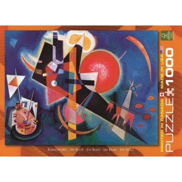Пазл EuroGraphics У блакитному, Василь Кандинський, 1000 елементів (6000-1897) - Pampik