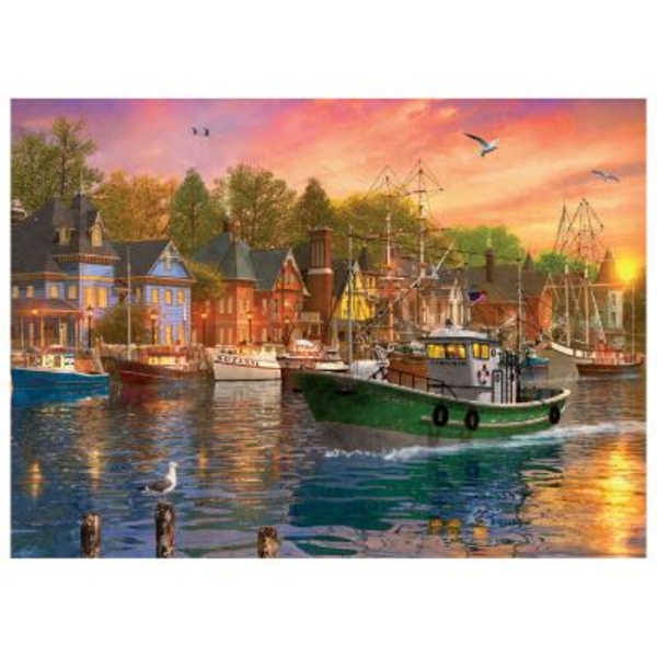 Пазл EuroGraphics Захід в гавані, Домінік Девісон, 1000 елементів (6000-0969) - Pampik - 2