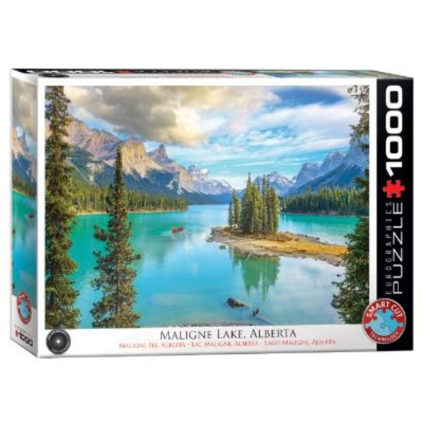 Пазл EuroGraphics Озеро Малайн, Альберта, 1000 елементів (6000-5430) - Pampik