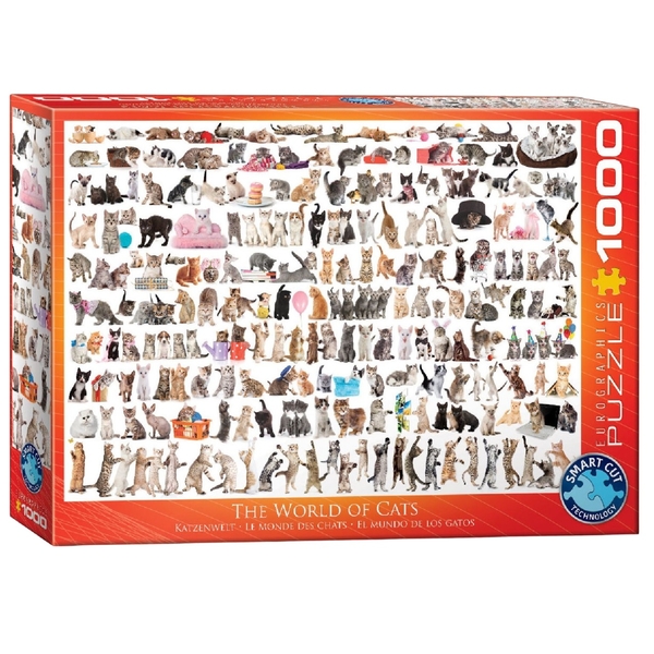 Пазл EuroGraphics Світ кішок, 1000 елементів (6000-0580) - Pampik