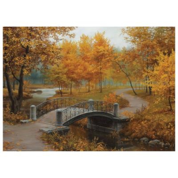 Пазл EuroGraphics Осінь в старому парку. Євген Лушпін, 1000 елементів (6000-0979) - Pampik - 2