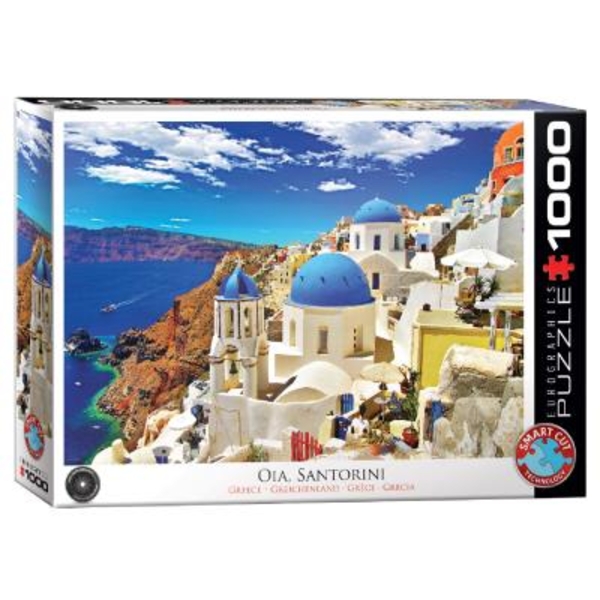 Пазл EuroGraphics Ія, Санторіні, Греція, 1000 елементів (6000-0944) - Pampik