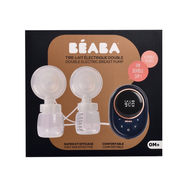 Молоковідсмоктувач електричний Beaba, подвійний, синій (911736) - Pampik - 4