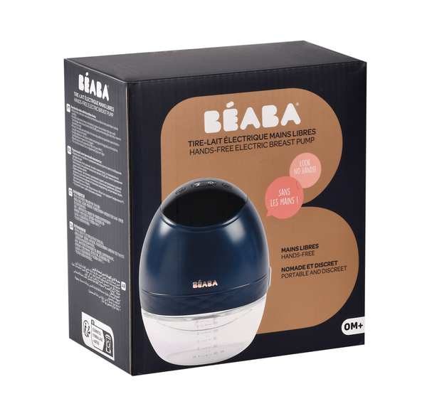 Молоковідсмоктувач електричний Beaba Hands-Free, синій (911735) - Pampik - 2