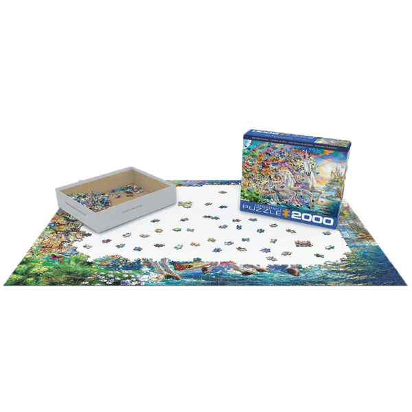 Пазл EuroGraphics Фентезі Єдиноріг, 2000 елементів (8220-5551) - Pampik - 3