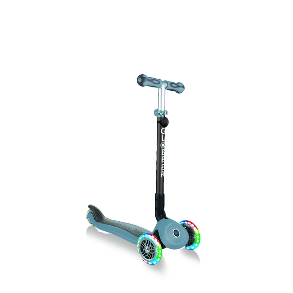 Самокат Globber Go Up Deluxe Lights 5 в 1, попелясто-блакитний (648-200) - Pampik - 4