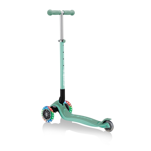 Самокат Globber Primo Foldable Plus Lights, м'ятний (439-206) - Pampik - 2