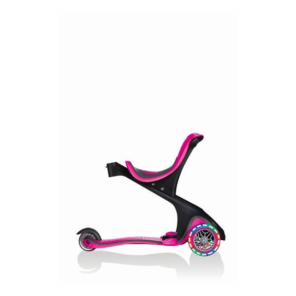 Самокат Globber Evo Comfort Lights 5 в 1, рожевий (459-110) - Pampik - 4