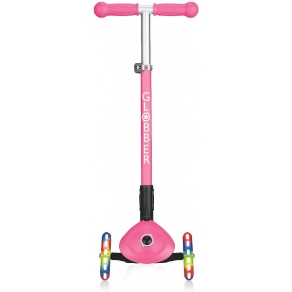 Самокат Globber Primo Foldable Lights, рожевий (432-110-2) - Pampik - 2