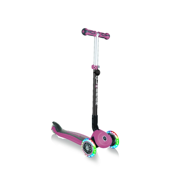 Самокат Globber Go Up Deluxe Lights 5 в 1, пастельно-рожевий (648-210) - Pampik - 5