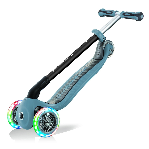 Самокат Globber Go Up Deluxe Lights 5 в 1, попелясто-блакитний (648-200) - Pampik - 9
